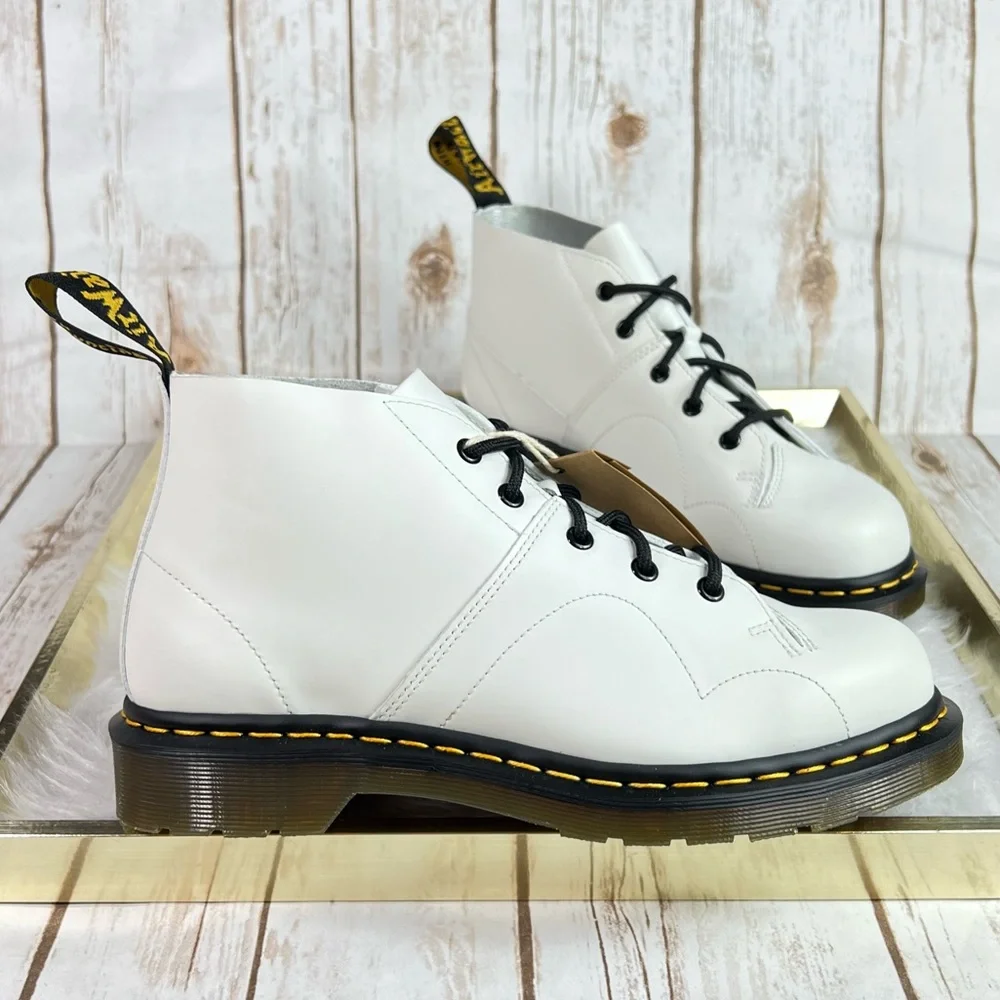 New Dr. Martens Church Smooth Leather Monkey Boots - Picture 1 of 12